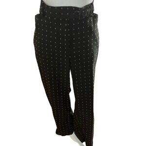 Lane Bryant Black Diamond Print High Waisted Pants Size 18